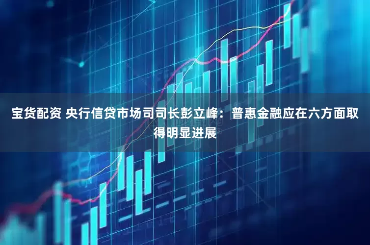 宝货配资 央行信贷市场司司长彭立峰：普惠金融应在六方面取得明显进展